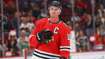 Jonathan Toews Winnipeg Jets comeback near Chicago Blackhawks captain anniversary