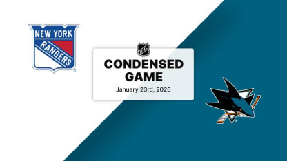 NYR at SJS | Condensed Game