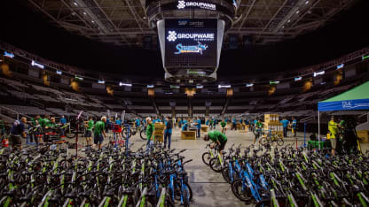 Volunteers Assemble 250 Bikes for Underserved Youth at SAP Center