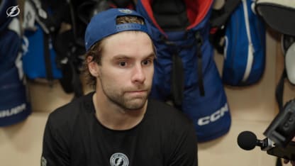 Brandon Hagel | Postgame at Vegas Golden Knights