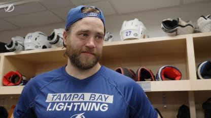 Victor Hedman | Postgame at Carolina Hurricanes