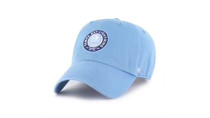 sky blue clean up hat