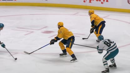 SJS@NSH: Wood scores goal against Alex Nedeljkovic