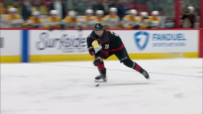 NSH@CAR: Aho scores goal against Juuse Saros