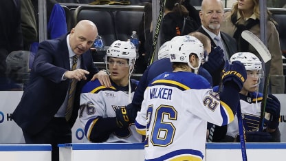  Jim Montgomery mic'd up in Blues' coaching debut