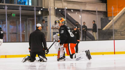 Damian Clara Ducks dev camp kneeling