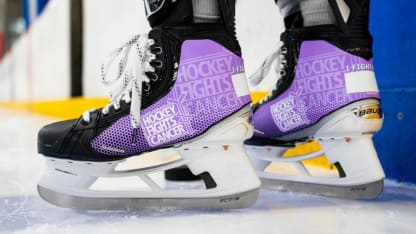 Hockey Fights Cancer Collaboration with Skate Skins 