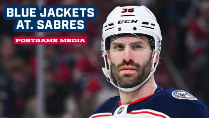 Boone Jenner, Charlie Coyle and Head Coach Rick Bowness | Postgame Media