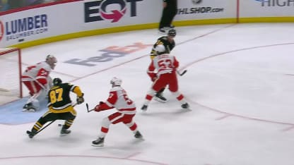 DET@PIT: Crosby scores goal against Alex Lyon