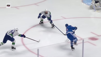 Kelly touche la cible tôt en 3e période