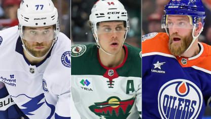 Veckans tre svenska stjärnor i NHL Joel Eriksson Ek Mattias Ekholm Victor Hedman