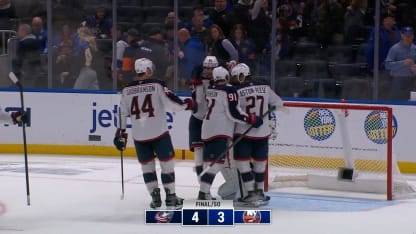 Blue Jackets defeat Islanders in shootout