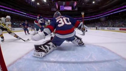 VGK@NYI: Sorokin with a great save against Brett Howden