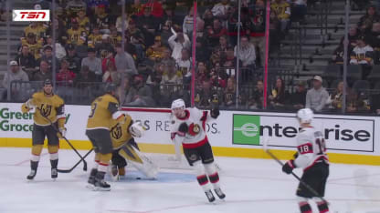 OTT@VGK: Sanderson scores PPG against Akira Schmid