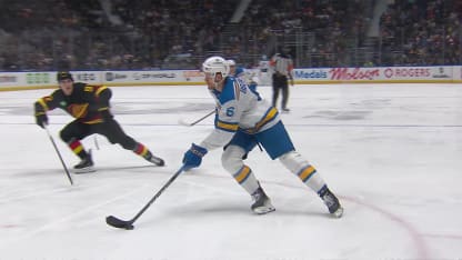 STL@VAN: Buchnevich fires a one-timer to score