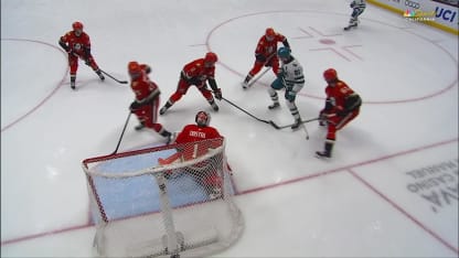 SJS@ANA: Mukhamadullin scores goal against Lukas Dostal