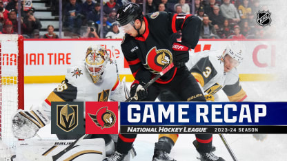 Vegas Golden Knights Ottawa Senators game recap February 24