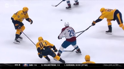 COL@NSH: Saros with a great save against Devon Toews