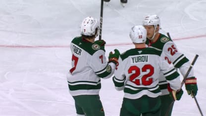 MIN@VGK: Faber scores goal against Carter Hart