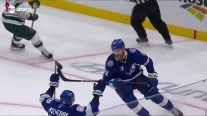 MIN@TBL: Cernak scores goal against Filip Gustavsson