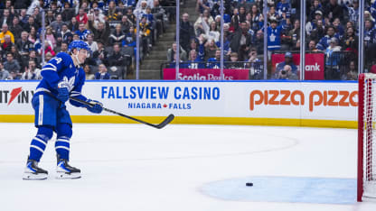 PIT@TOR: McMann scores empty-net goal