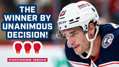 THE WINNER BY UNANIMOUS DECISION 🥊 Blue Jackets Fight Back to a 5-3 Win in New Jersey | Postgame Media