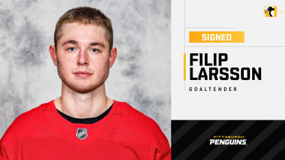 Penguins Sign Goaltender Filip Larsson to a Two-Year Contract