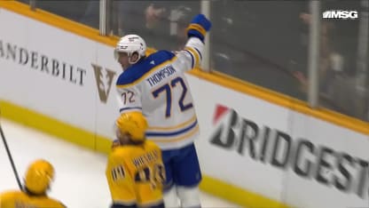 BUF@NSH: Thompson scores goal against Juuse Saros