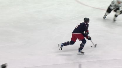 LAK@CBJ: Forsberg with a great save against Kent Johnson