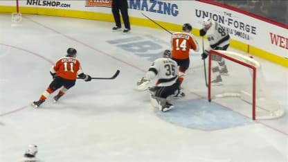 LAK@PHI: Kuemper with a great save against Nick Seeler