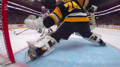 NYR@PIT: Lafrenière scores PPG against Stuart Skinner