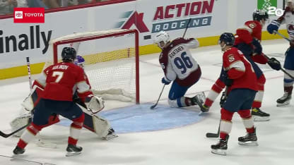 COL@FLA: Rantanen scores goal against Sergei Bobrovsky