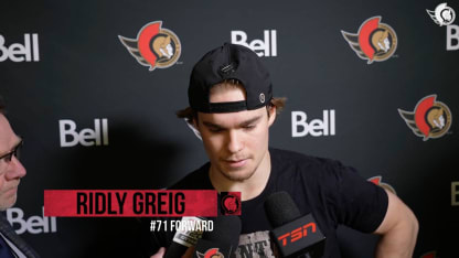 Ridly Greig Postgame Media vs DAL