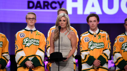 Humboldt Broncos Christina Haugan Darcy Haugan 2018 NHL Awards