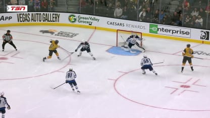 WPG@VGK: Hellebuyck scores SHG against 
Connor Hellebuyck