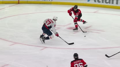 WSH@NJD: Hughes scores goal against Logan Thompson