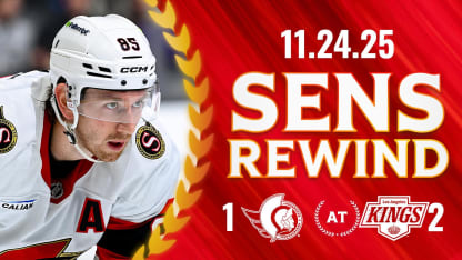 Sens Rewind: Sens Lose Close Game in LA