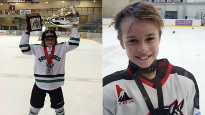 McKenna raise trophy & McKenna sabres