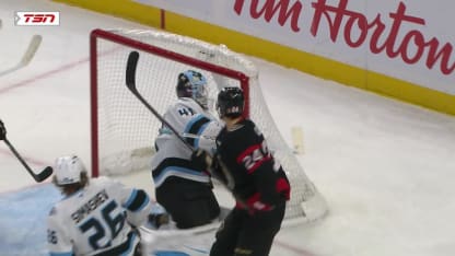 UTA@OTT: Greig scores goal against Vitek Vanecek