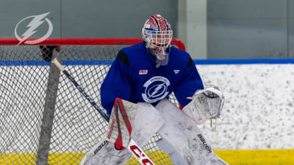 Lightning goalie prospect Meneghin continues to play in honor of late father