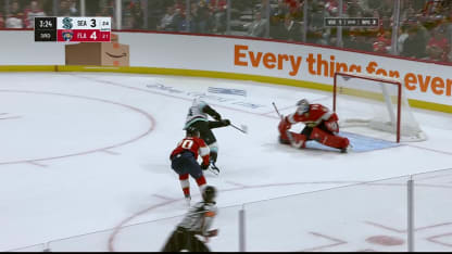 SEA@FLA: McMann scores goal against Sergei Bobrovsky