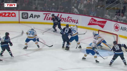 STL@WPG: Morrissey marque un but en A.N. contre Joel Hofer