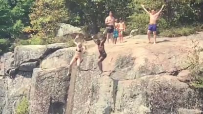 Subban Vonn cliff diving