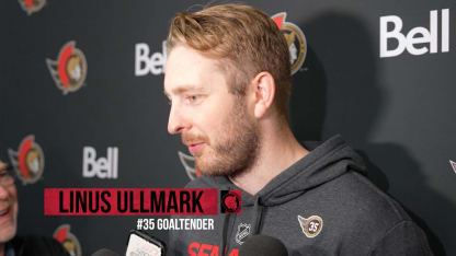 Camp d'entraînement : Linus Ullmark Médias