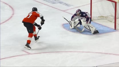 CBJ@PHI: Greaves with a great save against Noah Cates