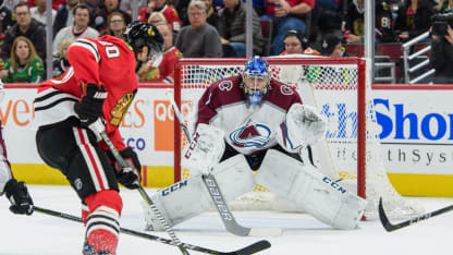 Semyon Varlamov Chicago Blackhawks 2018 March 6