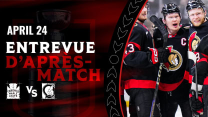 Brady Tkachuk dispo médias d'après-match contre TOR