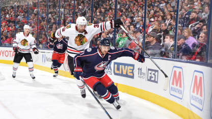 Nick Foligno CBJ Blue Jackets Blackhawks 1021