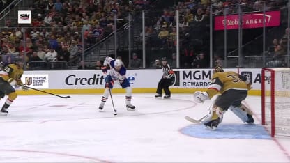 EDM@VGK: Draisaitl scores goal against Adin Hill