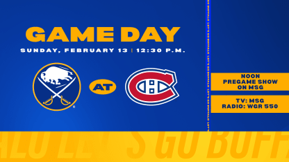 20220213 Sabres Canadiens Game Day Mediawall